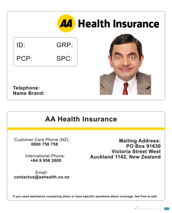 Download New Zealand health insurance card Photoshop template